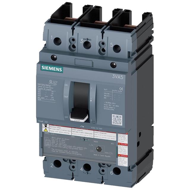 Siemens 250-Amp 3-Pole Molded Case Circuit Breaker 3VA5225-6EC31